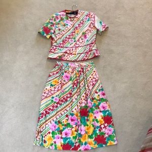 Matching skirt and top